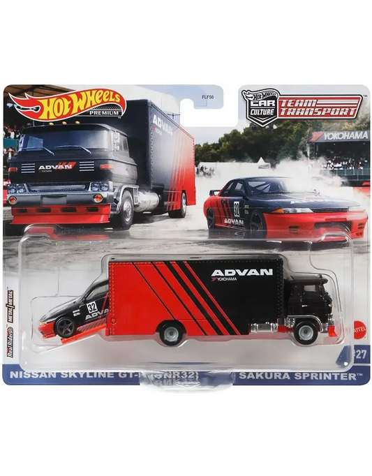 Hot Wheels Premium Team Transport Nissan Skyline GT-R (BNR32) Sakura Sprinter