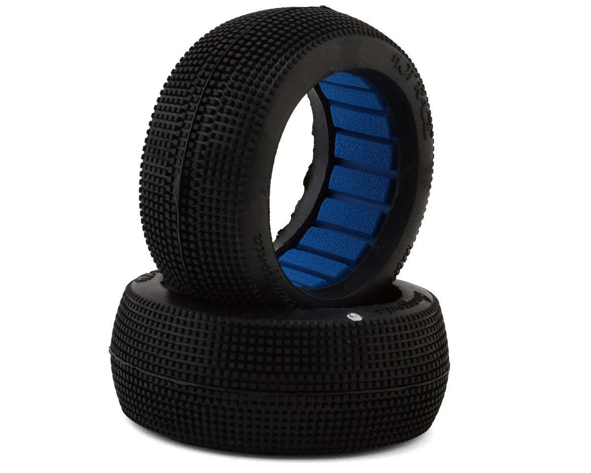 001-0362 HotRace Amazzonia 1/8 Buggy Tires w/Inserts (2) (White)