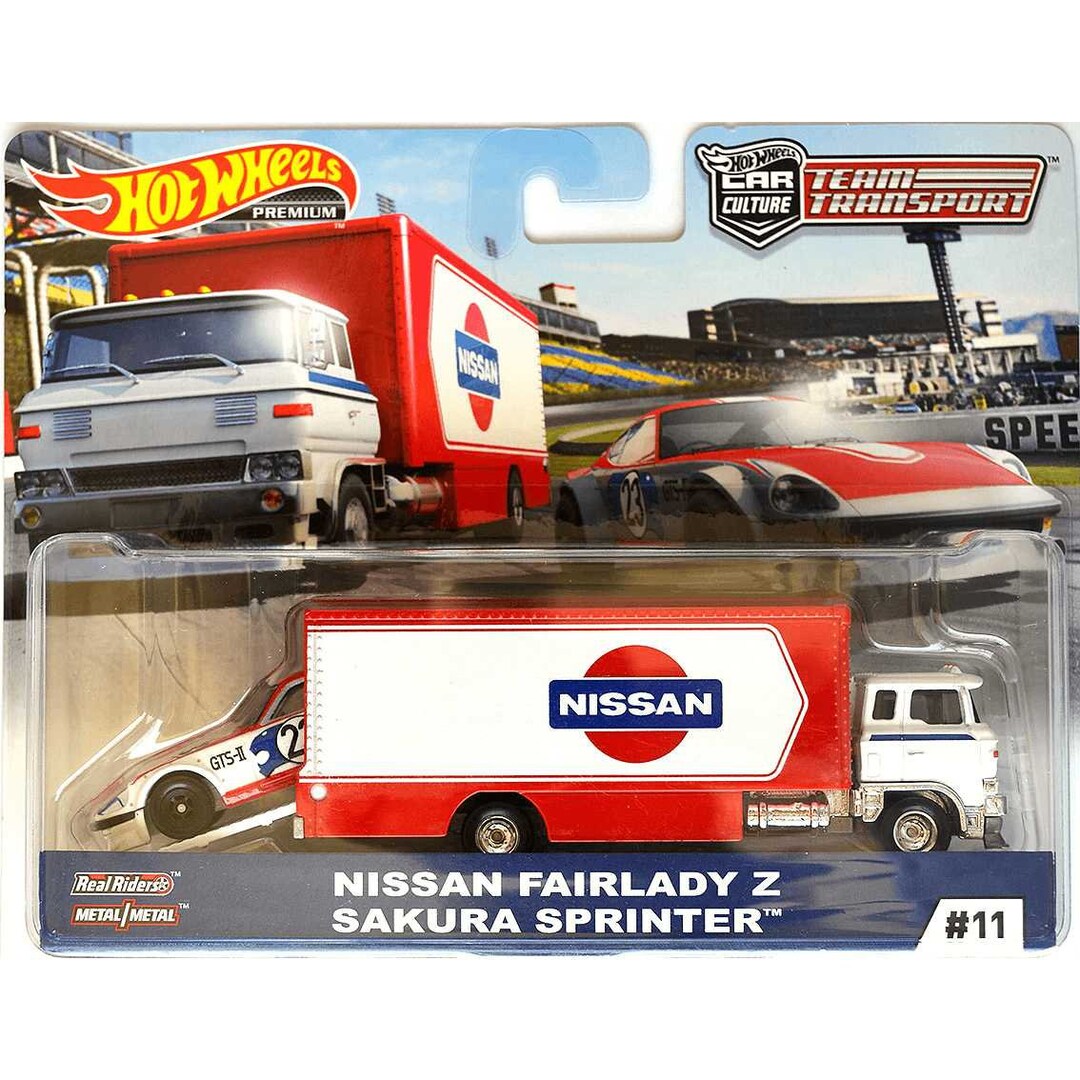 Hot Wheels Premium Team Transport Nissan Fairlady Z Sakura Sprinter