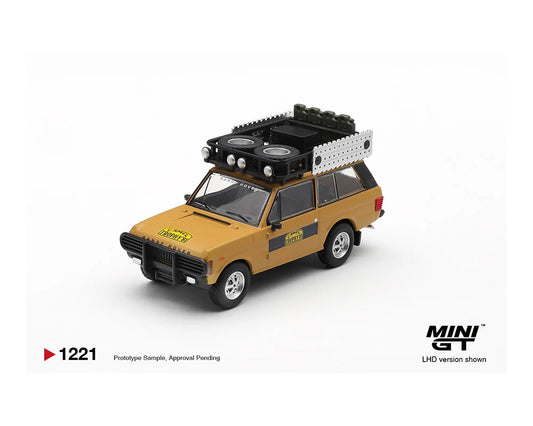 HE MGT01221 Mini GT Range Rover 1981 Camel Trophy Sumatra K. Stoppa & A. Valldorf #1221