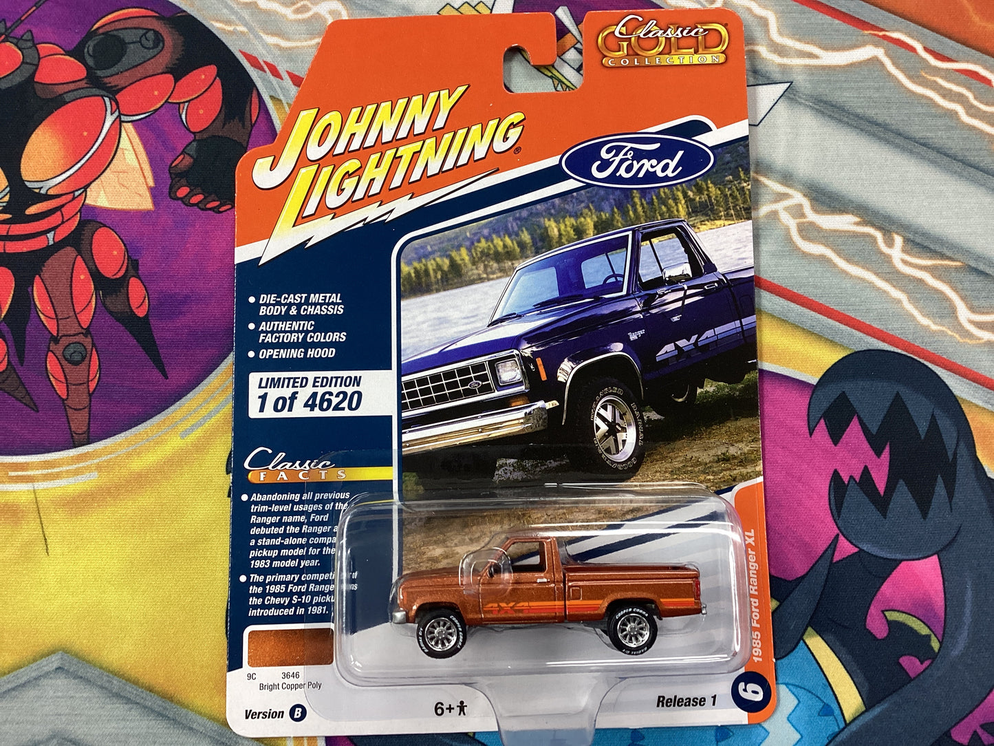 HE Johnny Lightning 1985 Ford Ranger XL Version B