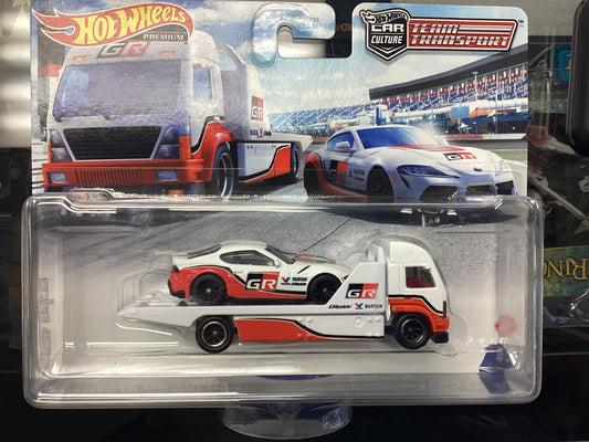 HE Hot Wheels Team Transporter ‘21 Toyota Gr Supra Aero Lift