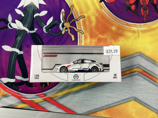 HE Time Micro Tesla Model 3 White No Figure