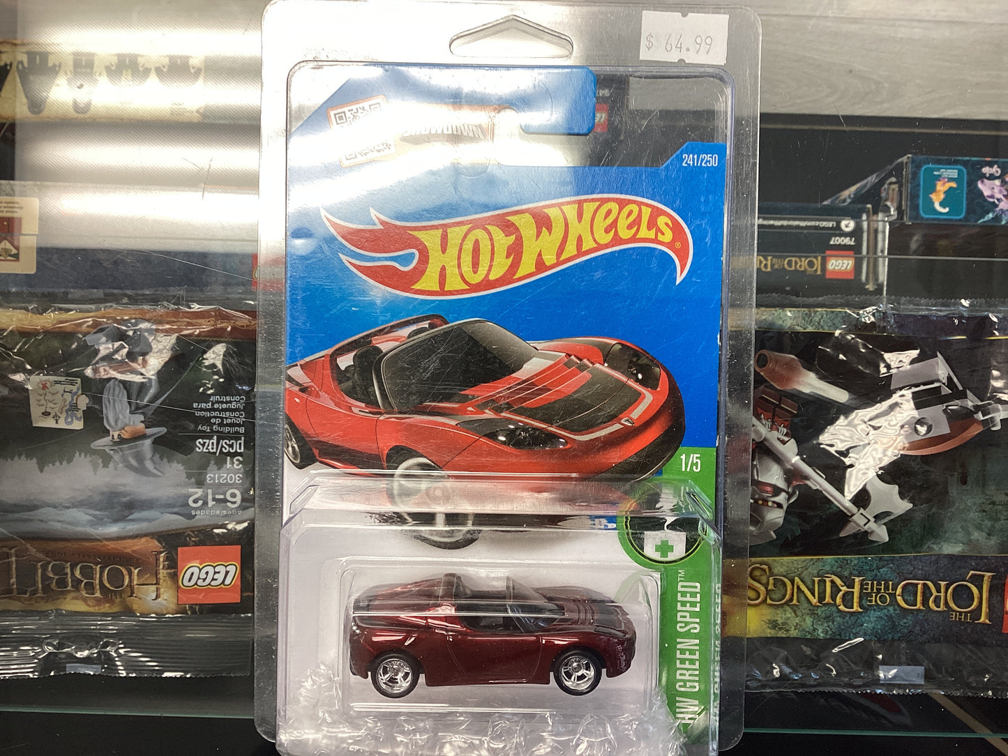 HE Hot Wheels HW Green Speed Tesla Roadster
