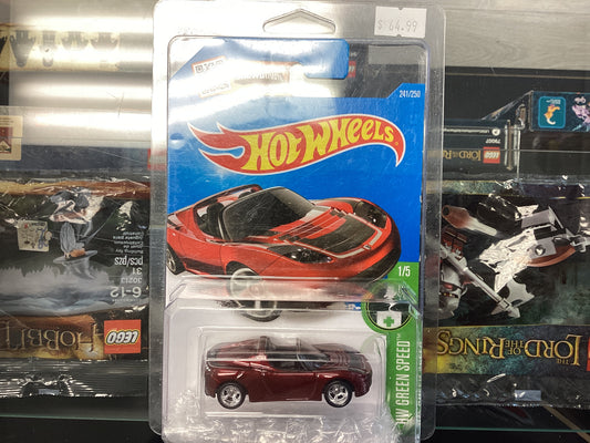 HE Hot Wheels HW Green Speed Tesla Roadster