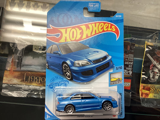 HE HotWheels Factory Fresh Honda Civic Si Blue