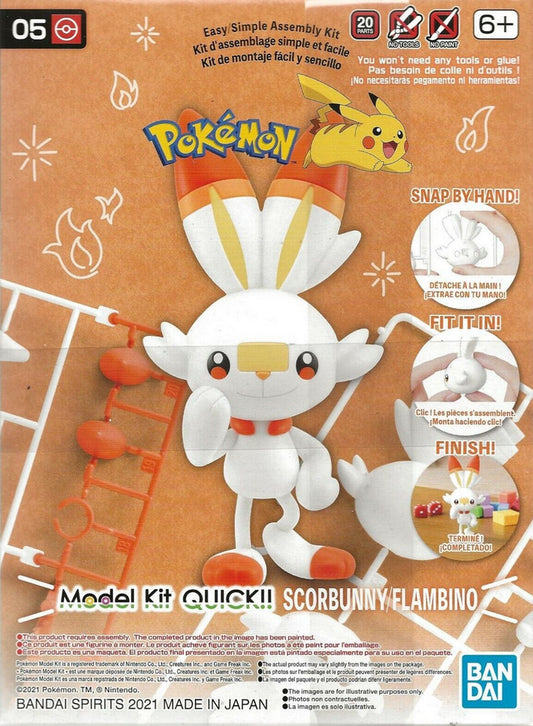 Pokemon Model Kit Quick!! 05 SCORBUNNY