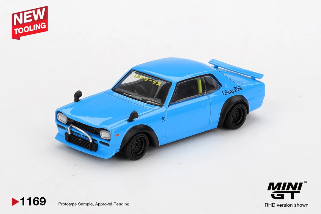 HE MGT01169 Mini GT 1169 Nissan LB Works Hakosuka Baby Blue