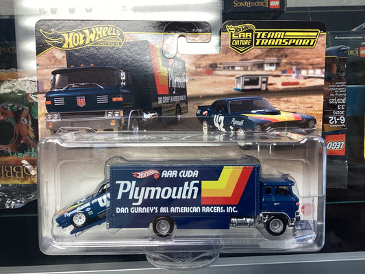 HE Hot Wheels Team Transporter ‘70 Plymouth AAR Cuda Sakura Sprinter