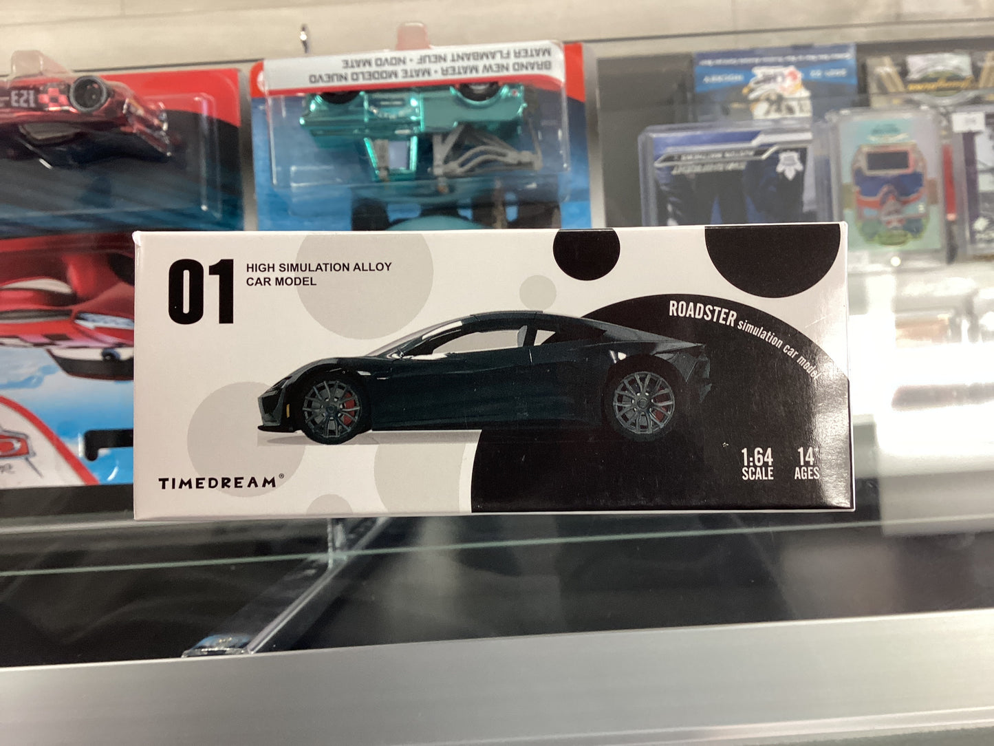 HE Time Dream High Simulation Alloy Tesla Roadster Black