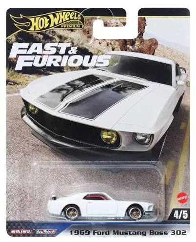 HE Hot Wheels Premium Fast & Furious 6 1969 Ford Mustang Boss 302
