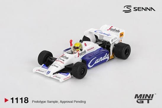 HE MGT01118 Mini GT Tolemamn TG184 #19 Ayrton Senna 1984 Monaco Grand Prix 2nd Place 1118