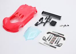 RAW-001-FR Reflex Racing MF-1 ABS Plastic Body Set (Flourescent Red)
