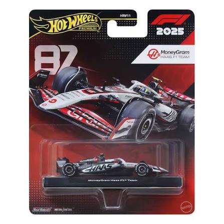 Hot Wheels Premium (F1 2025) MoneyGram Haas F1 Team #87