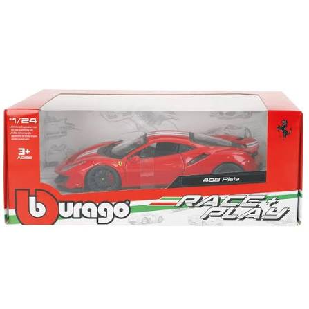 HE Bburago Ferrari 488 Pista Race + Play 1/24 Scale