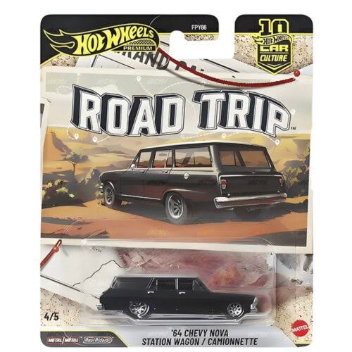 HE Hot Wheels Premium Road Trip '64 Chevy Nova Station Wagon 4/5