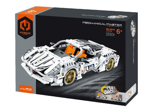 iM.Master Pull back - Super Car, White - 437 pcs