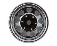 INJYQW-1004SR Injora 1.0" Deep Dish Stamped Steel Micro Rock Crawler Beadlock Wheels (15g ea) (Silver) (4)