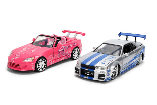 JAD37543 Jada 1/24 "Fast & Furious 25th" Brian & Suki Twin Pack