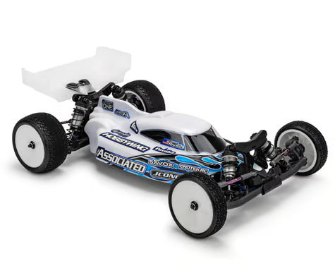 JCO0723L JConcepts Team Associated RC10B7/B7D "Striker" 1/10 2WD Buggy Body w/Carpet Wing (Clear) (Lightweight)
