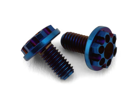 JCO2549-1 JConcepts 3x6mm Finnisher Titanium Motor Screws (Blue) (2)