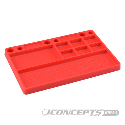 JCO2250-7 JConcepts Parts Tray, Rubber Material - Red