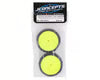 JCO3165-201011 JConcepts Fuzz Bite LP 2.2 Pre-Mounted 2WD Front Buggy Carpet Tires (Yellow) (2) w/12mm Hex (Pink)