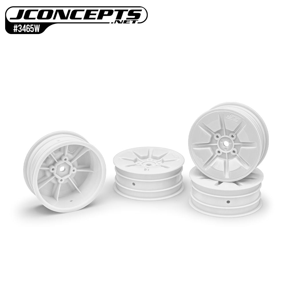 JCO3465W JConcepts Pioneer - 2.2" 2wd buggy front wheel (white) - 4pc