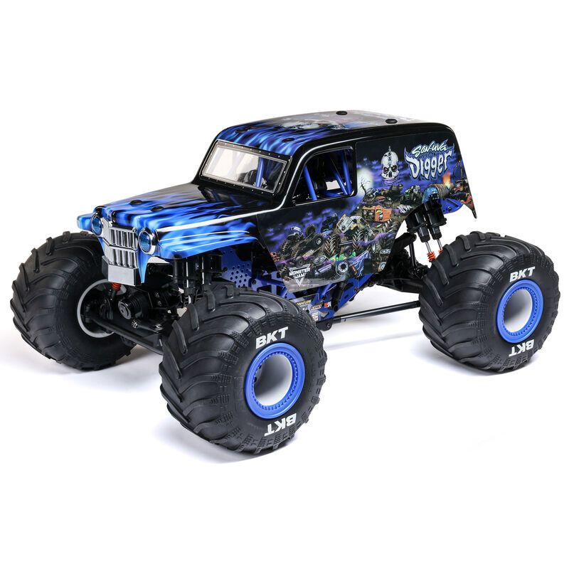 LOS04028T2 Losi LMT 2.0 Son-Uva Digger Solid Axle 4x4 RTR Brushless Monster Truck (Blue) w/DX3 Smart DSMR 2.4GHz Radio