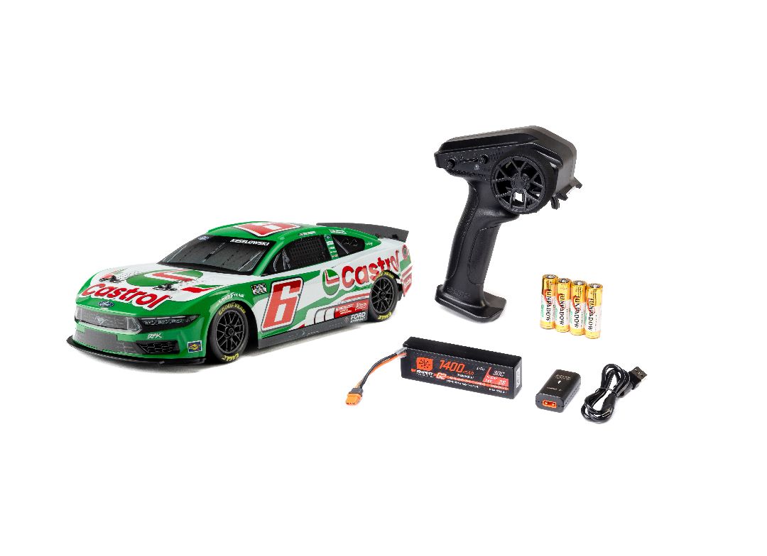 LOS1122606 Losi 1/12 NASCAR Brad Keselowski #6 Castrol Ford Mustang RTR