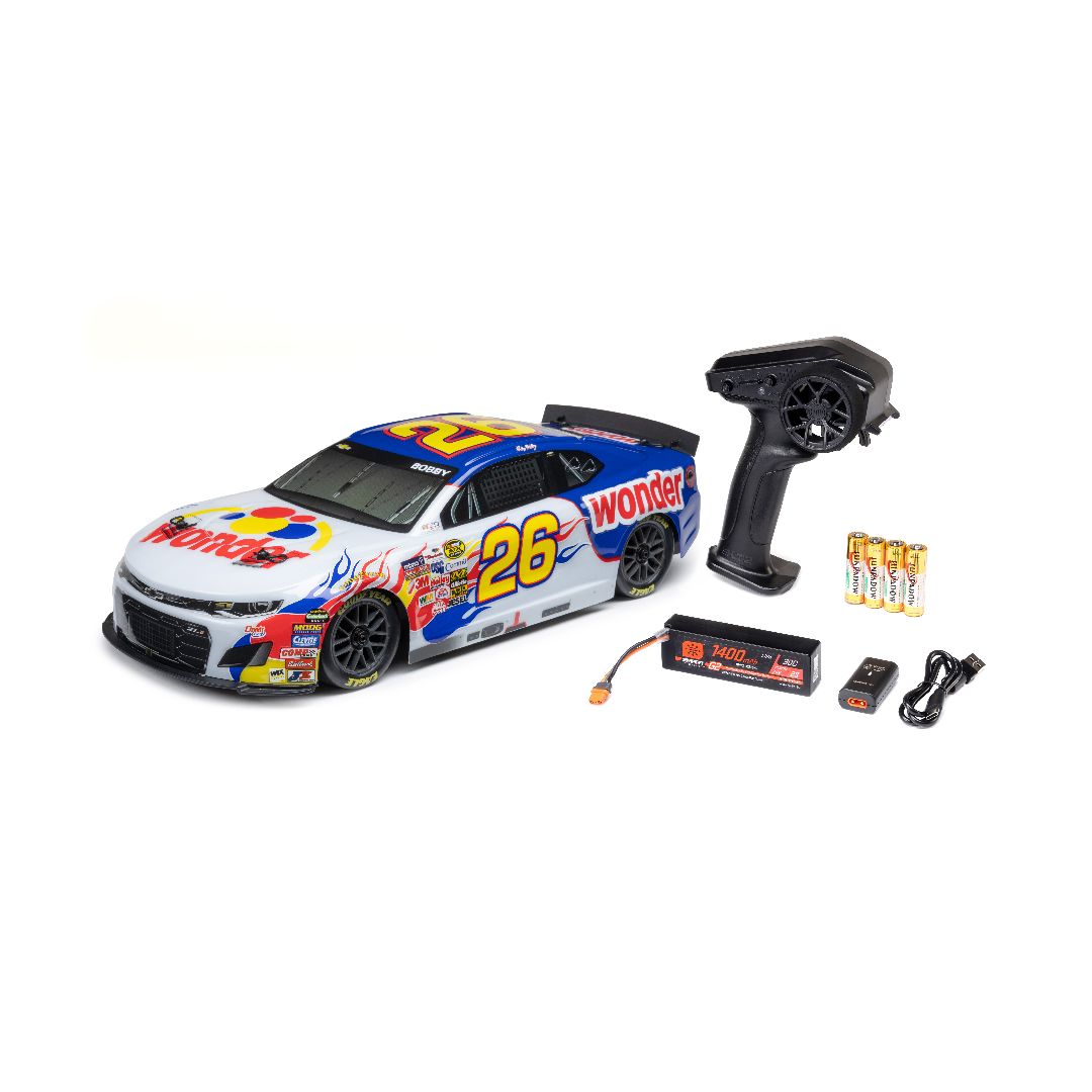 LOSF1122626 Losi 1/12 NASCAR Ricky Bobby #26 Wonder Bread Chevrolet ZL1 RTR