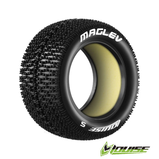 LOULT3174SI Louise R/C E-Maglev Buggy (Soft Compound) Tire (Front, 4WD) (2)