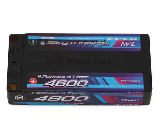 MCL6057 Maclan Formula Edge 2S 160C Shorty LiPo Battery (7.4V/4600mAh) w/5mm Bullets