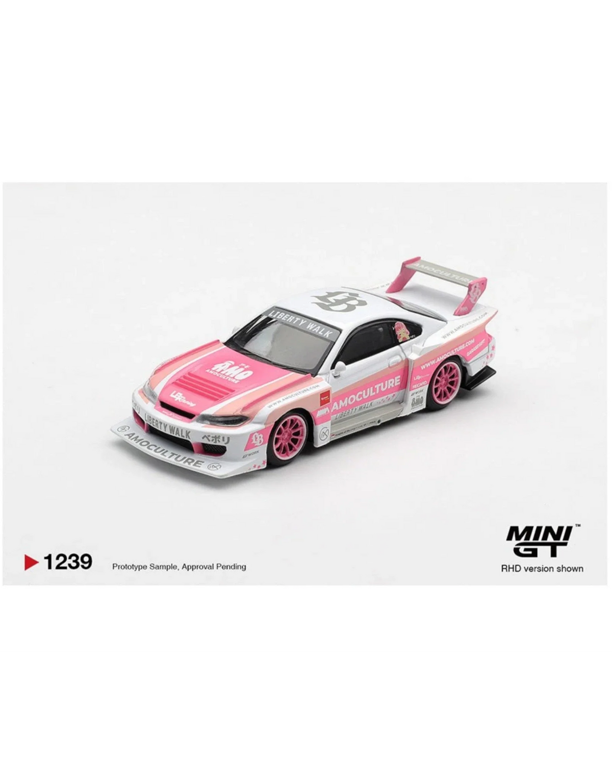 HE MGT01239 Mini GT Nissan Silvia S15 LB-Super Silhouette Amoculture