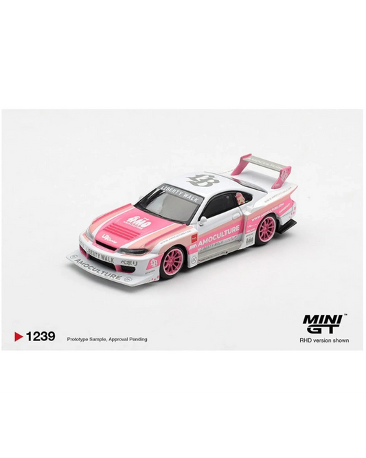 HE MGT01239 Mini GT Nissan Silvia S15 LB-Super Silhouette Amoculture