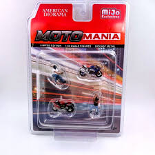 Motomania American Diorama MiJo Exclusives Limited Edition 1/64 Scale Figures Diecast Metal