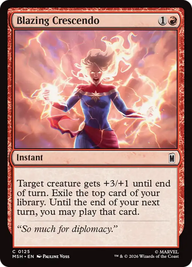 Blazing Crescendo - Foil (MSH) Marvel Super Heroes