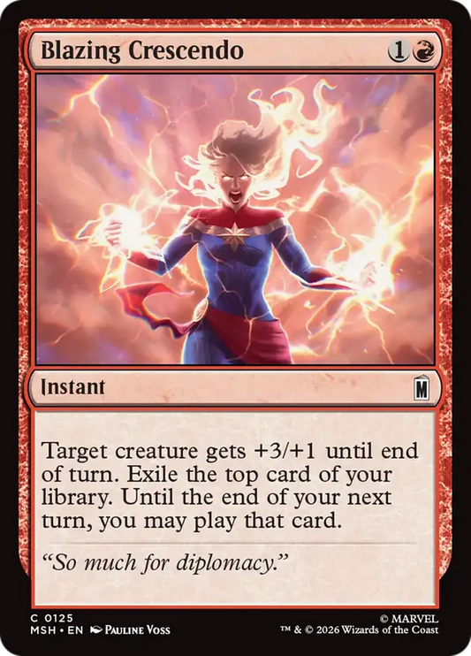 Blazing Crescendo - Foil (MSH) Marvel Super Heroes