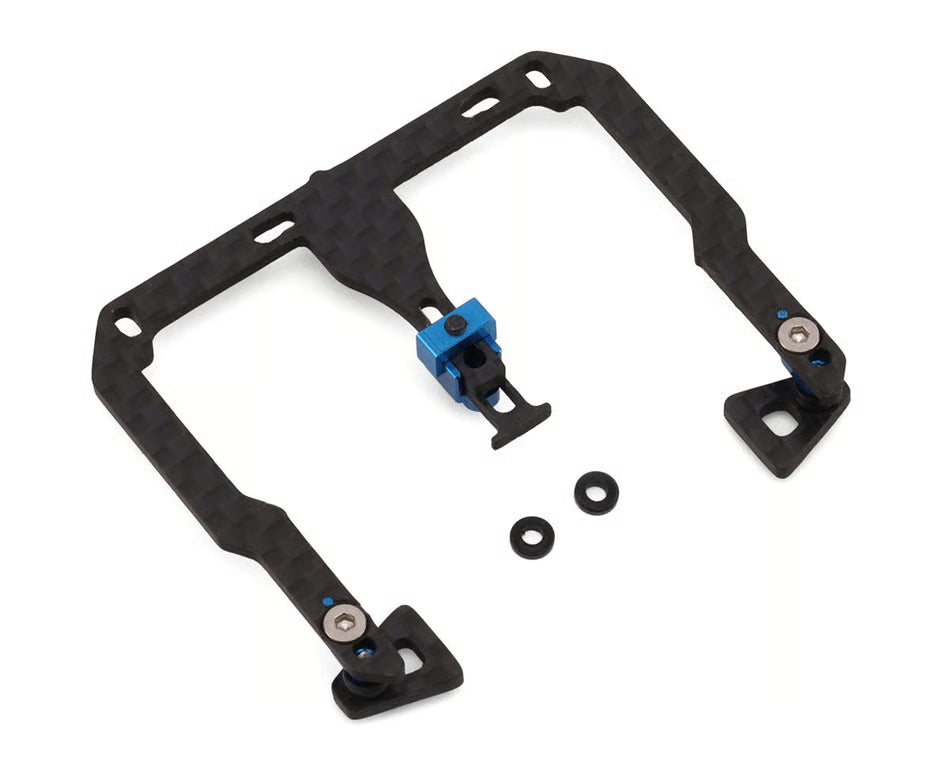 NX-581 NEXX Racing Team Associated RC28 Carbon Fiber Battery & Center Shock Mount Set