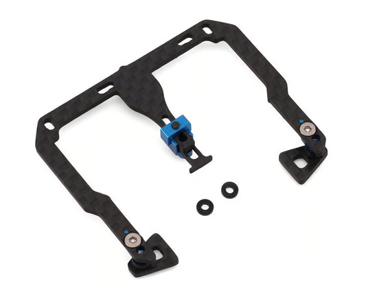 NX-581 NEXX Racing Team Associated RC28 Carbon Fiber Battery & Center Shock Mount Set