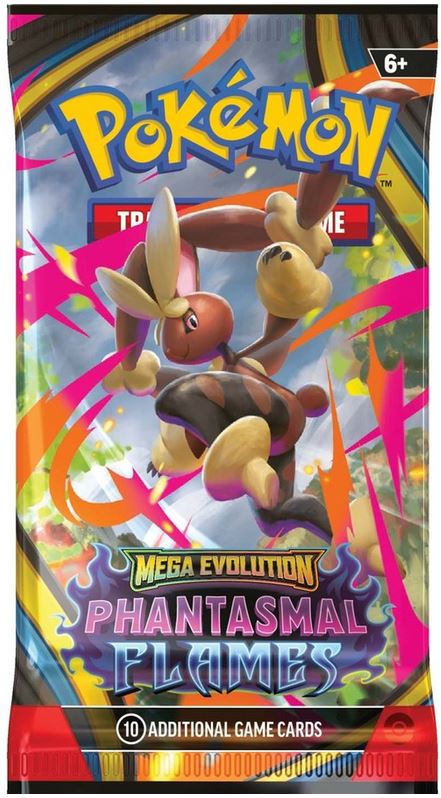 Pokémon Mega Evolutions Phantasmal Flames Booster Pack