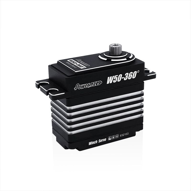 W50-360 Power HD Winch Servo - HV Coreless - 50.0KG 0.9sec/360 Degrees