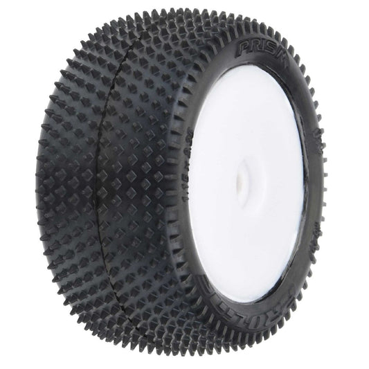 PRO829713 Pro-Line Prism Carpet Mini-B Tires on White Wheels (2)