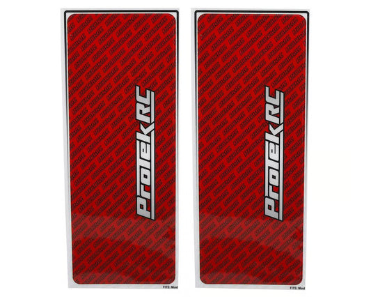 PTK-1102-RED ProTek RC Universal Chassis Protective Sheet (Red) (2) (12.5x33.5cm)