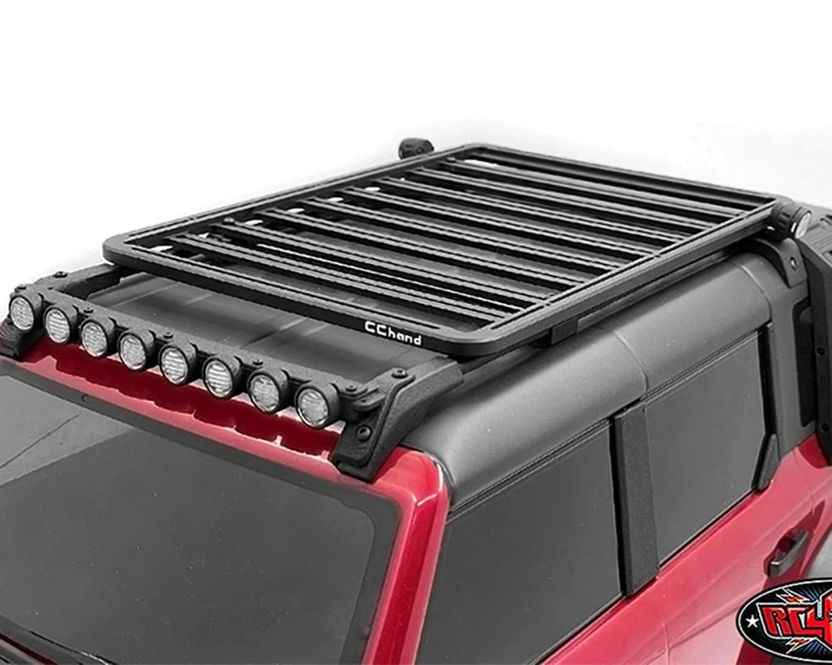 RC4VVVC1237 RC4WD CChand Roof Rails & Metal Roof Rack for Traxxas TRX-4 2021 Bronco (Style A)