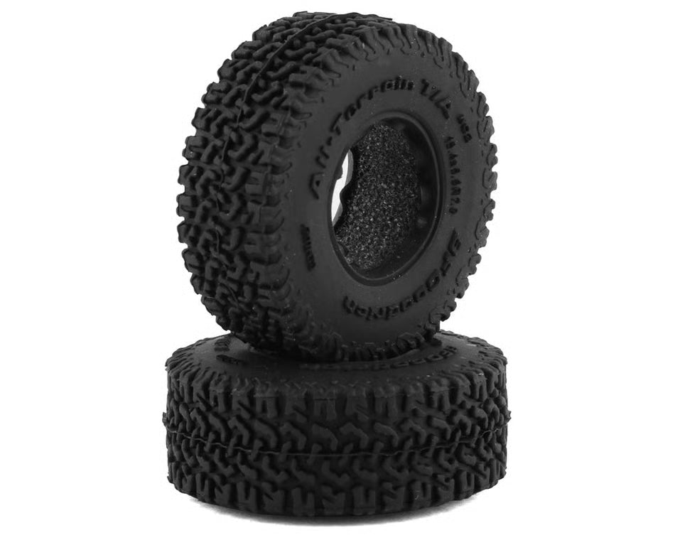 RC4ZT0219 RC4WD BFGoodrich All Terrain K02 0.7" Scale Micro Crawler Tires (39mm OD) (2) (X2S3) w/Foam Inserts