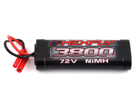 RER03495 Redcat 6-Cell NiMH Battery w/Banana 4.0 Connector (7.2V/3800mAh)