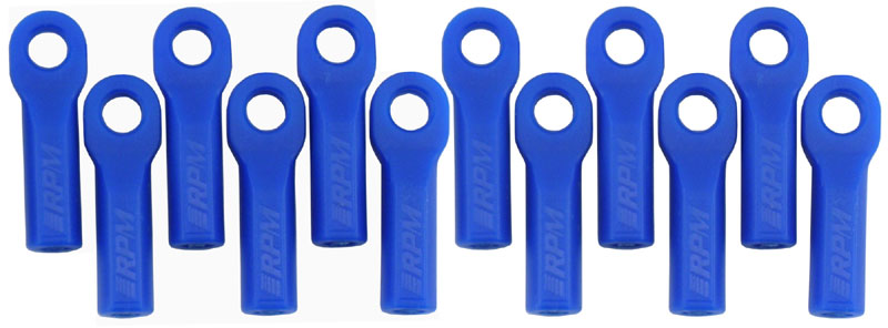 RPM80515 RPM Long Traxxas Turnbuckle Rod End Set (Blue) (12)