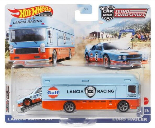 Hot Wheels Premium Team Transport Lancia Rally 037 Euro Hauler