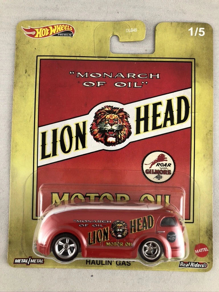 Hot Wheels Premium Vintage Oil 1/5 Lion Head 1937 Haulin’ Gas